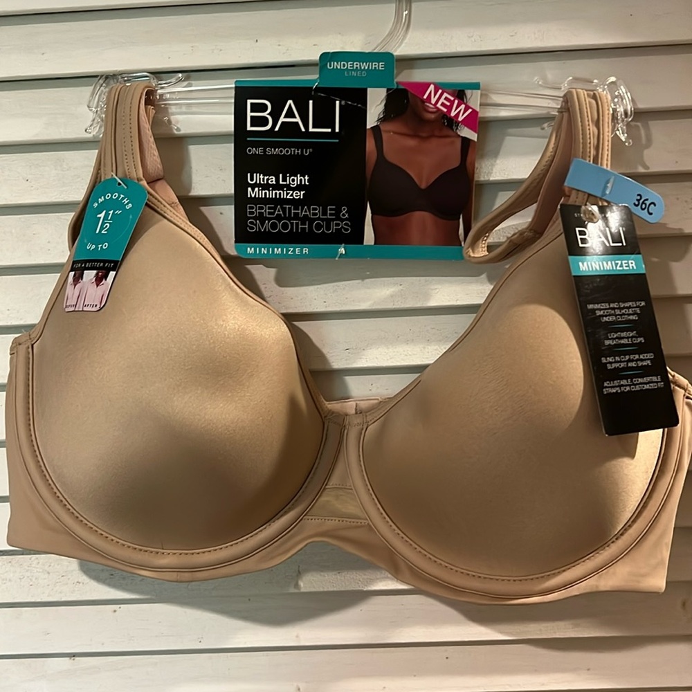 Bali Ultra Light Minimizer Underwire Bra 36C